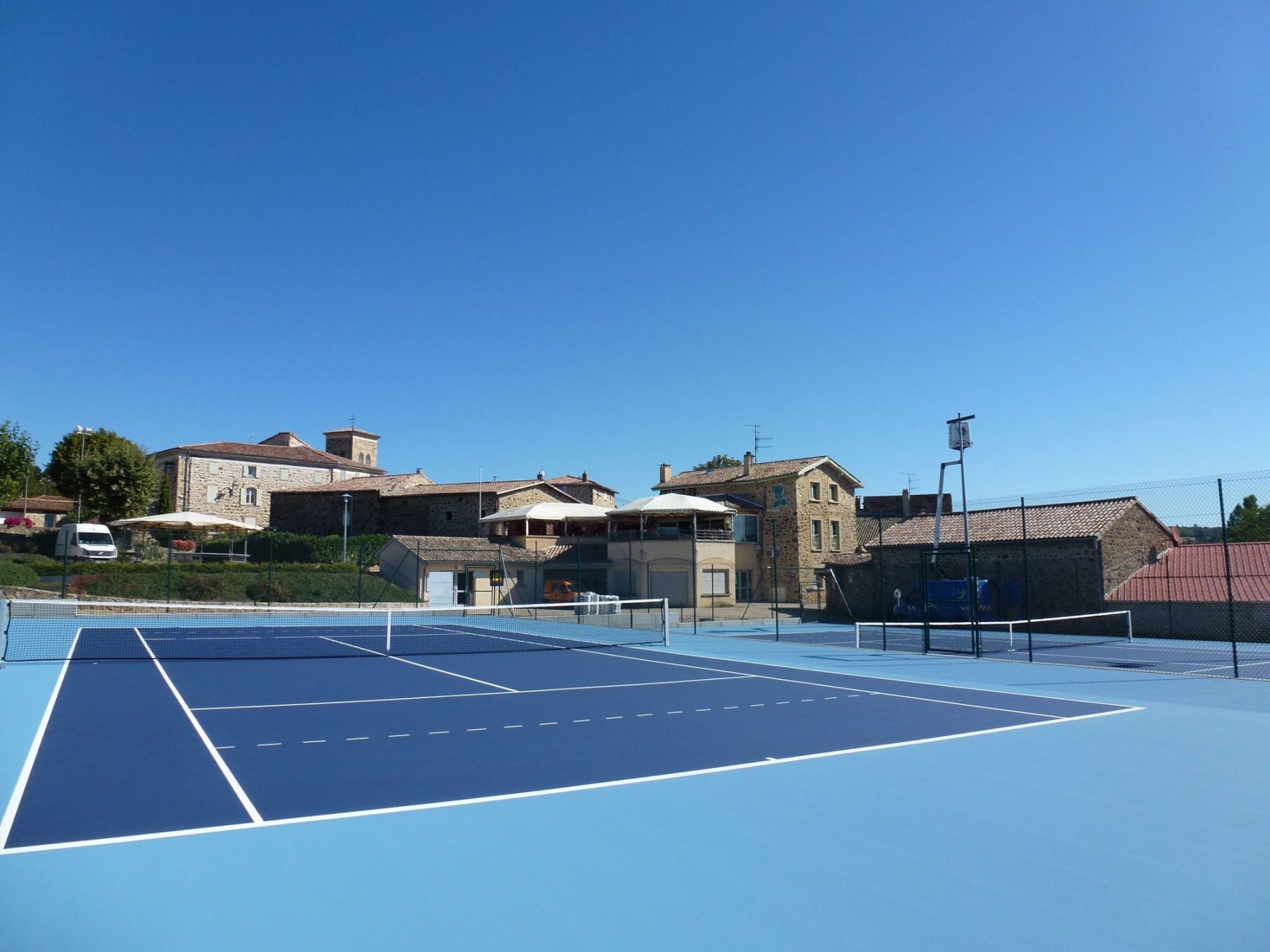 2 Terrains de Tennis de l'Association du Tennis Club Boulieu / Saint Clair accessible aux adhérents