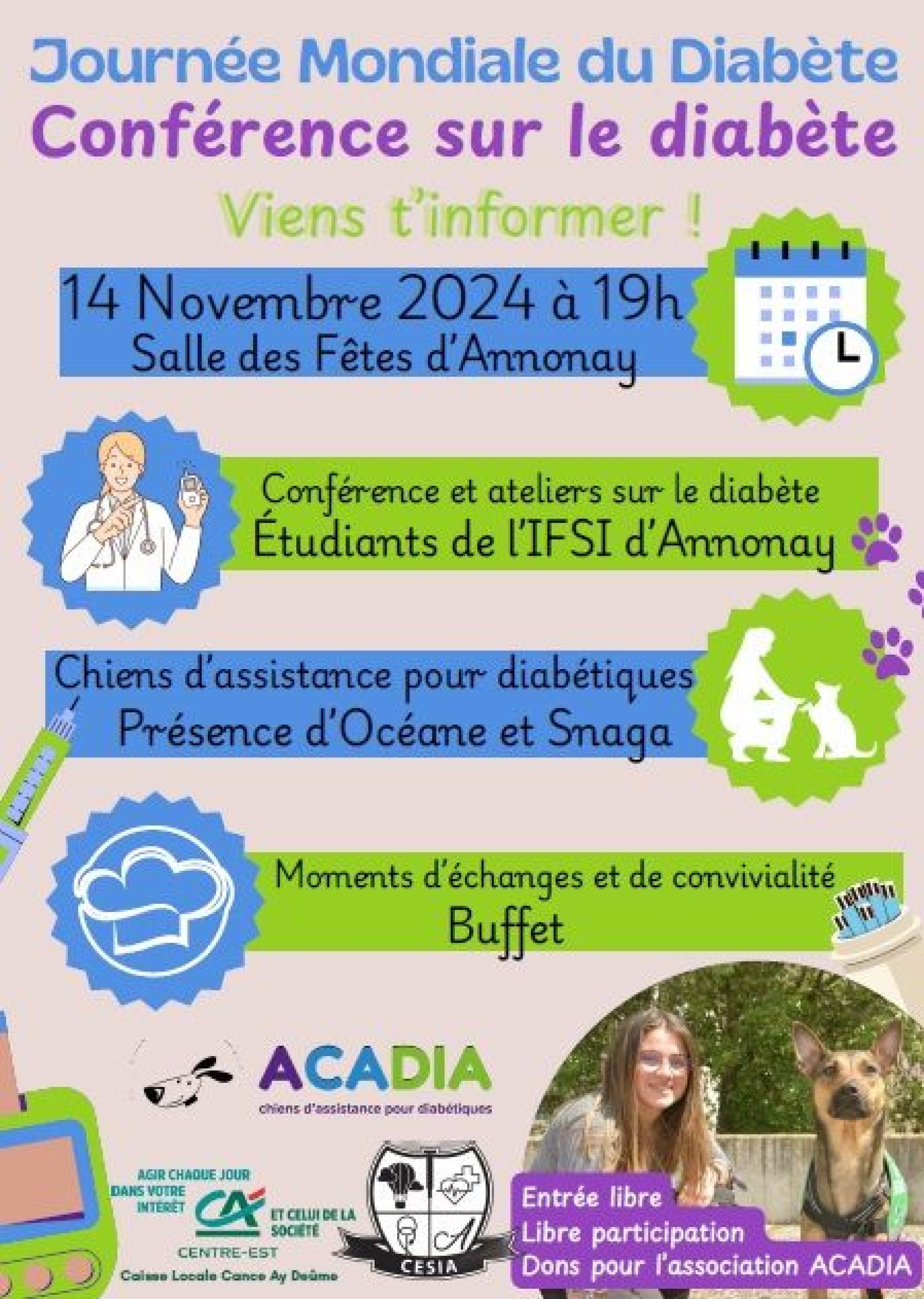 affiche conférence diabéte